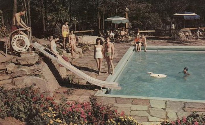 Stricklands Mountain Inn and Cottages - Vintage Postcard And Photo (newer photo)